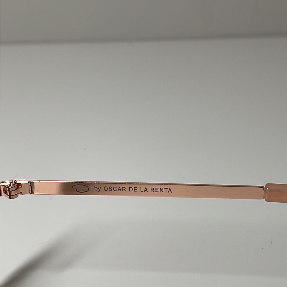 Oscar De La Renta Rose Gold Mirrored Sunglasses MOD3041 - Picture 6 of 9